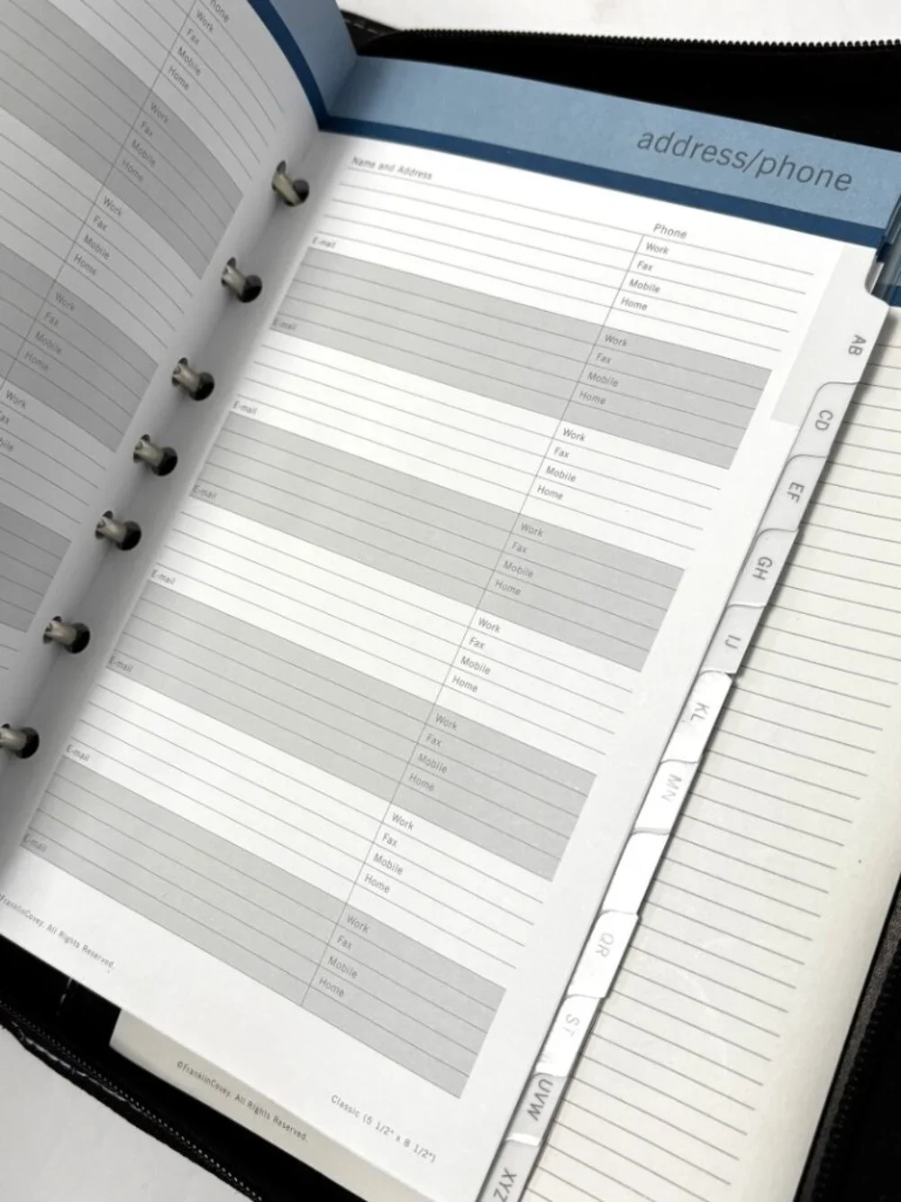 Franklin Covey 365 Planner Organizer 7-ring Binder w/ retractable handles